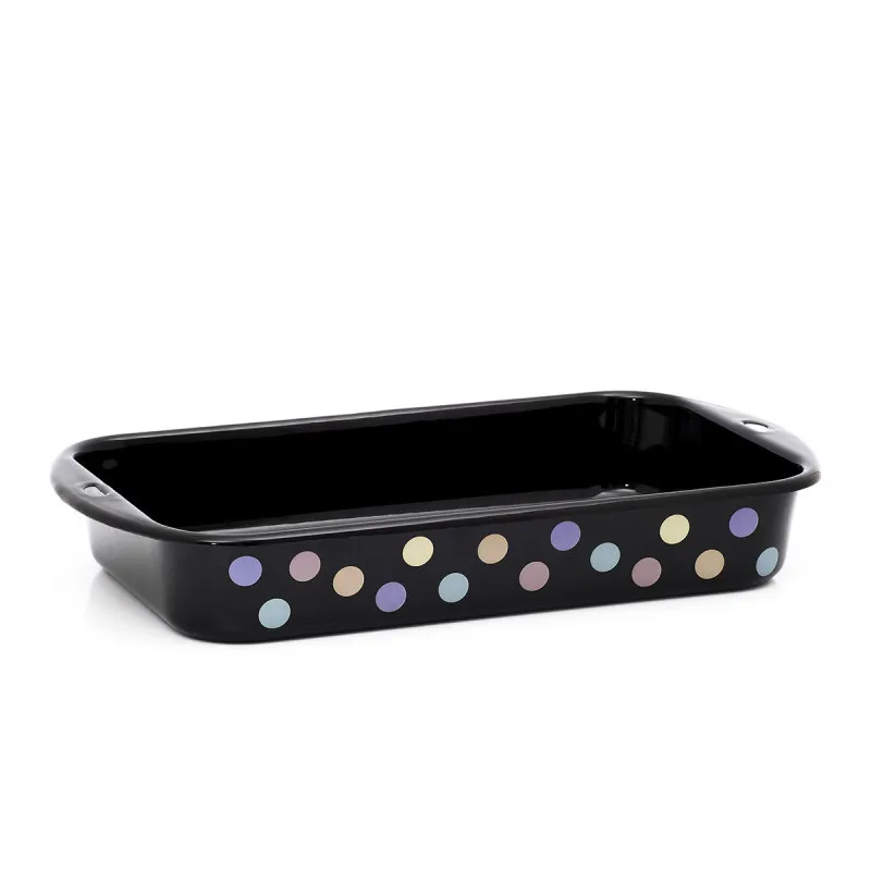 Klasična djuvečara 34x20cm crna na pastelne tufne Metalac