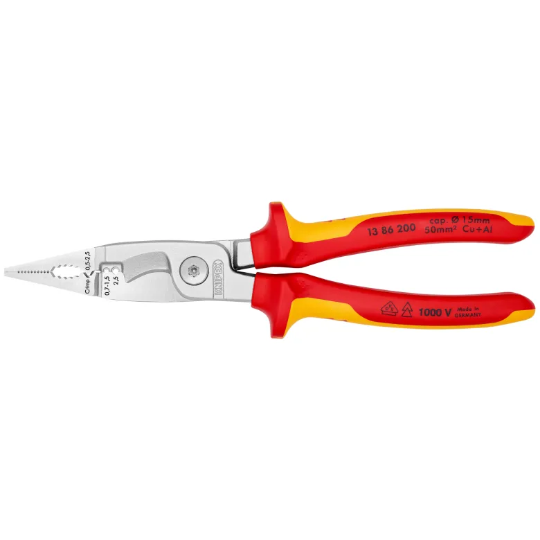 Klešta instalaterska 200mm VDE 1000V bez federa Knipex