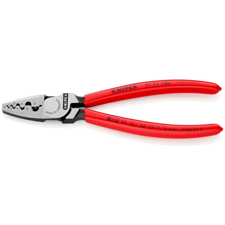 Klešta za stopice 0.25-16mm2 180mm Knipex