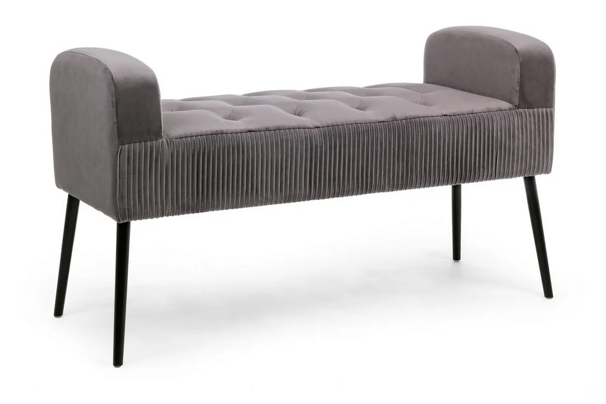 Klupa Odilon 104x40x59cm siva Bizzotto
