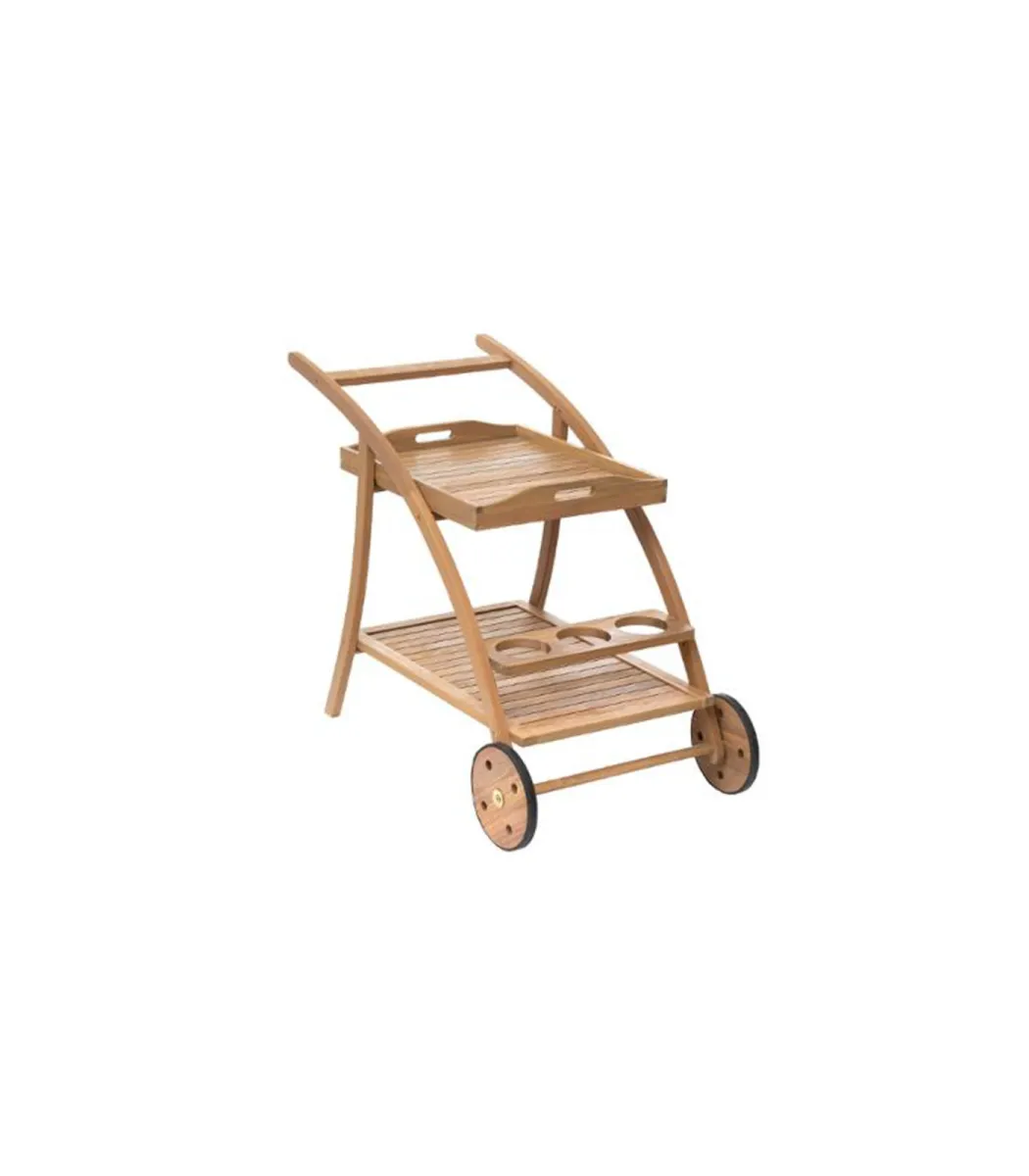 Kolica za posluživanje Tiwi 105x56x78cm bež Hesperide