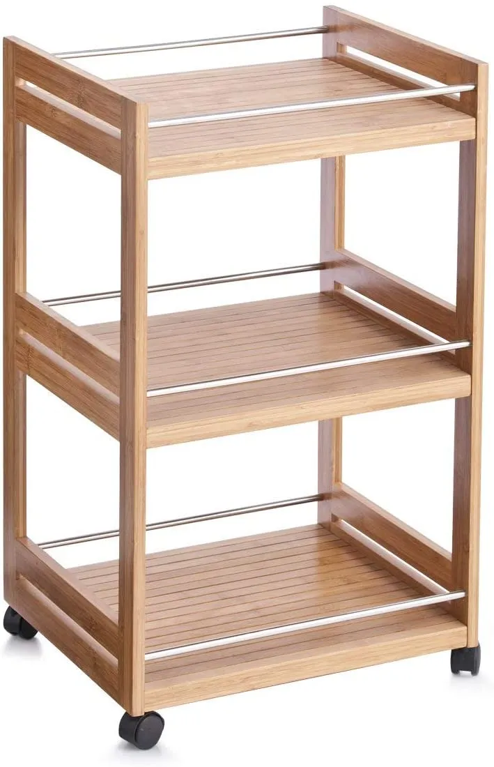 Kolica za posluzivanje sa 3 police 45.7x38x76cm boja drveta Zeller