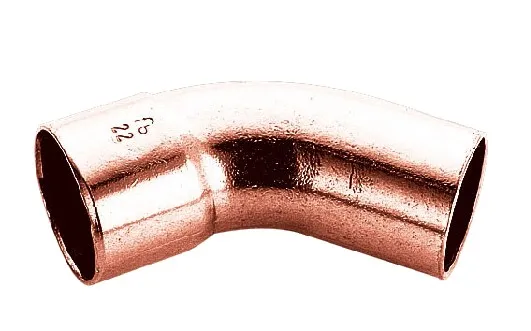 Koljeno bakarno jednodjelno 45 stepeni fi 28mm