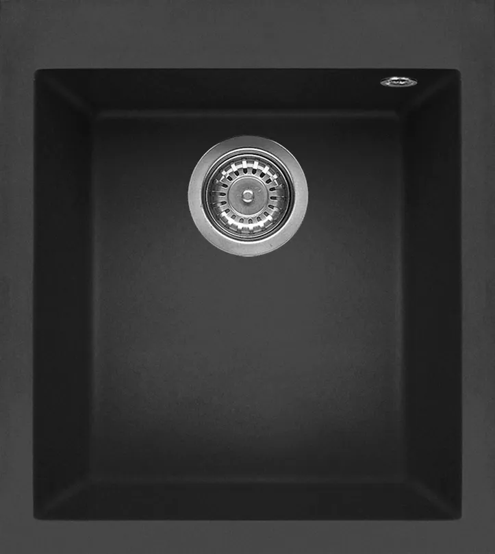 Korito granitno QUADRA 100 41x50cm 1V nero metal 70 Elleci