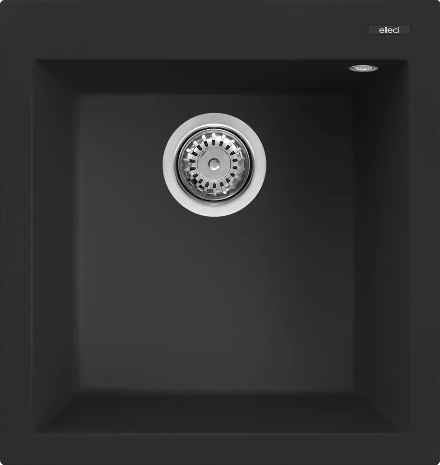 Korito granitno QUADRA 102 47x50cm 1V nero metal M70 Elleci