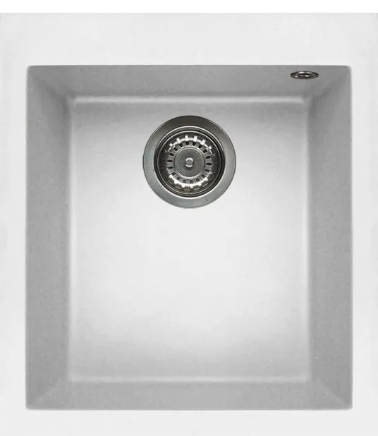 Korito za sudoperu granitno QUADRA 100 41x50cm 1V belo Titano 68 Elleci