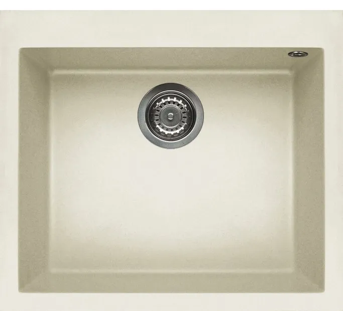 Korito za sudoperu granitno QUADRA 105 57x50cm 1V belo Antico 62 Elleci