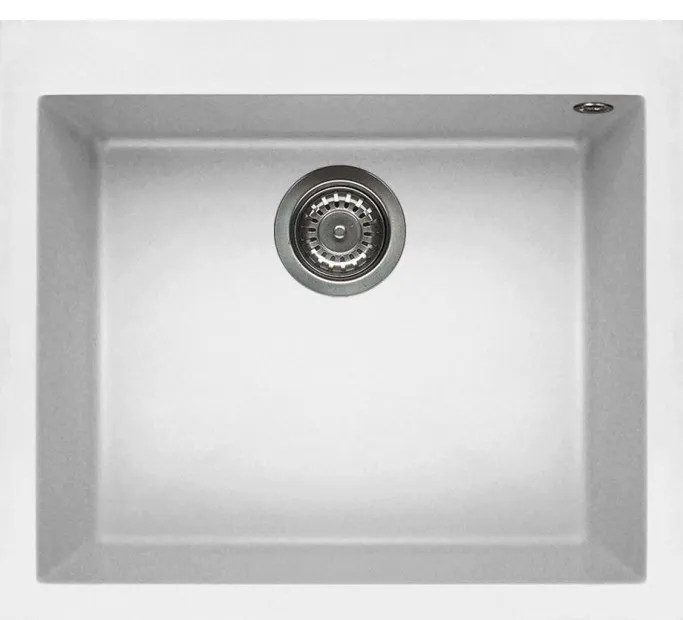 Korito za sudoperu granitno QUADRA 105 57x50cm 1V belo Titano 68 Elleci