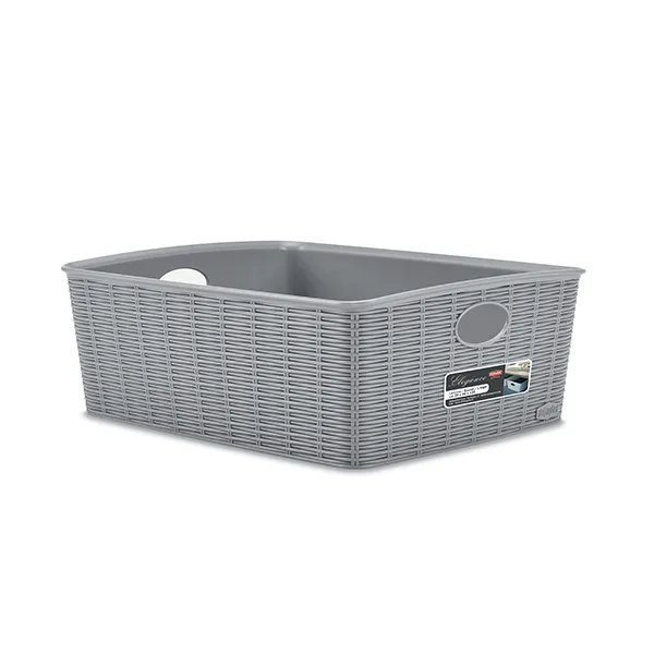 Korpa četvrt. Elegance 36x29x13cm pvc siva Stefanplast