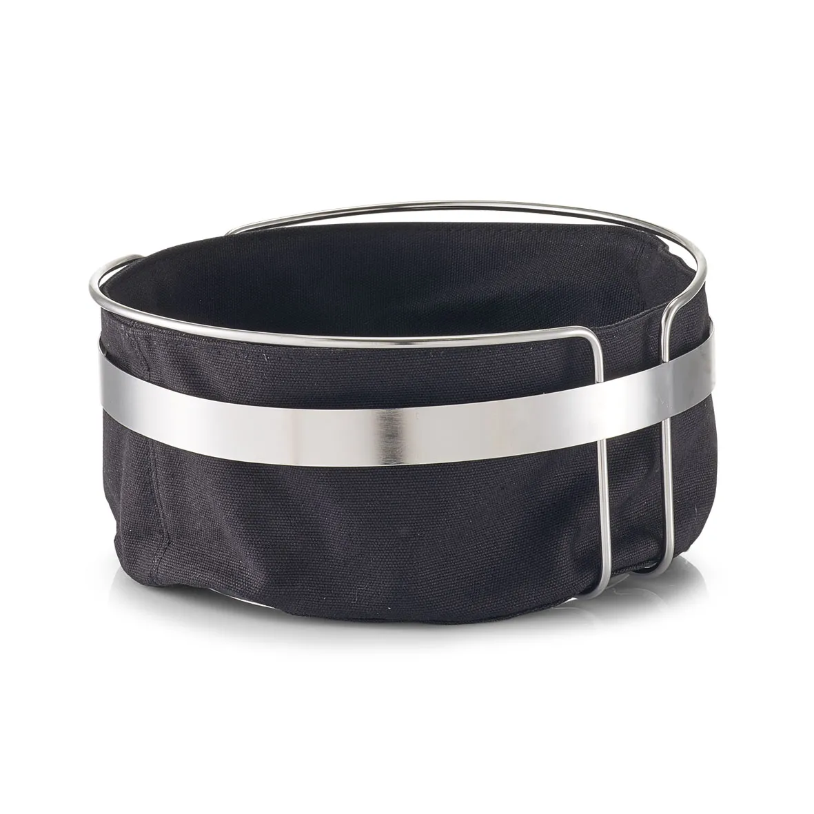 Korpa za hleb fi 22x10.8cm inoks/crna Zeller