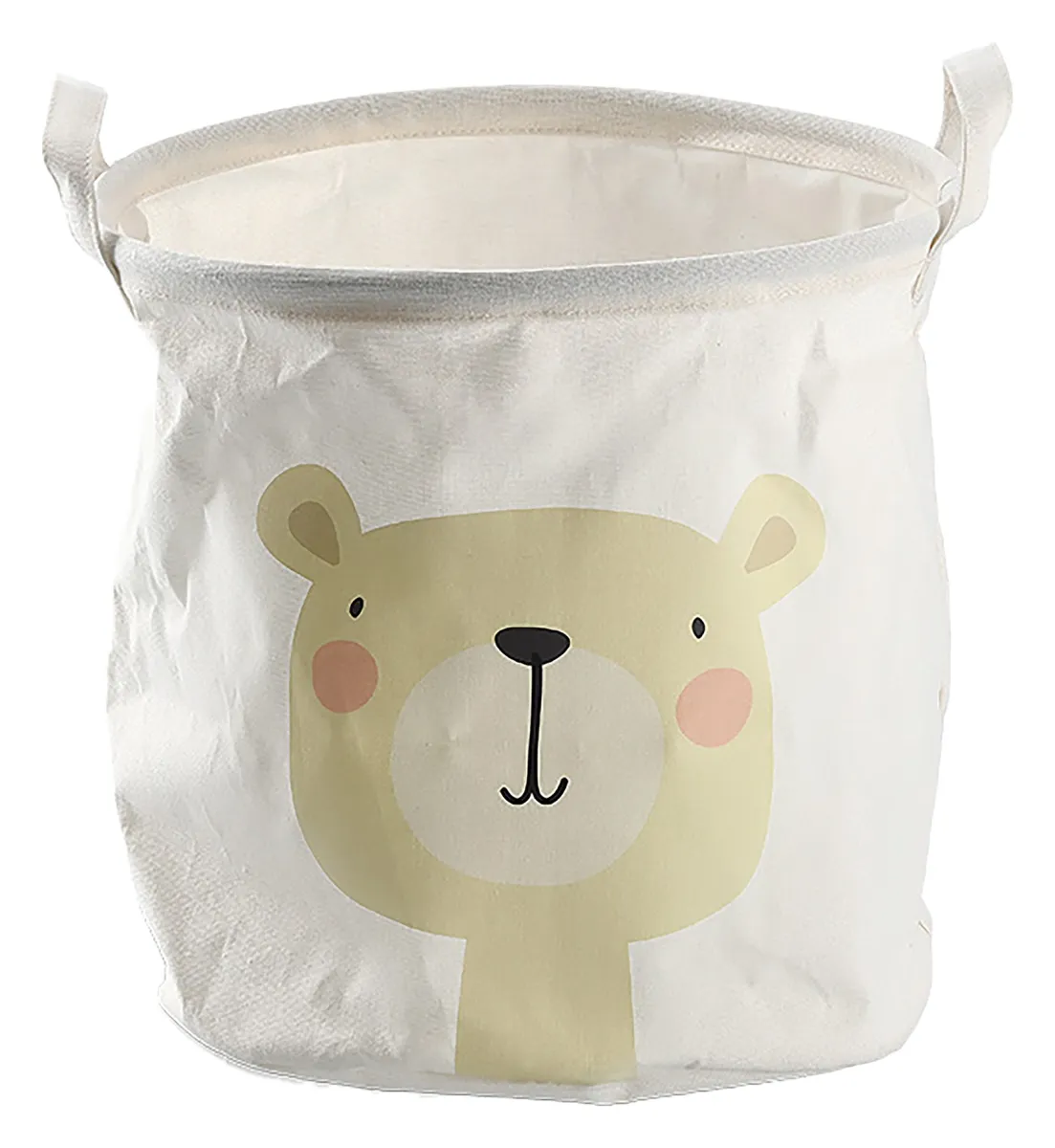 Korpa za odl. stvari Bear sa ručkama fi 30x30cm bela Zeller