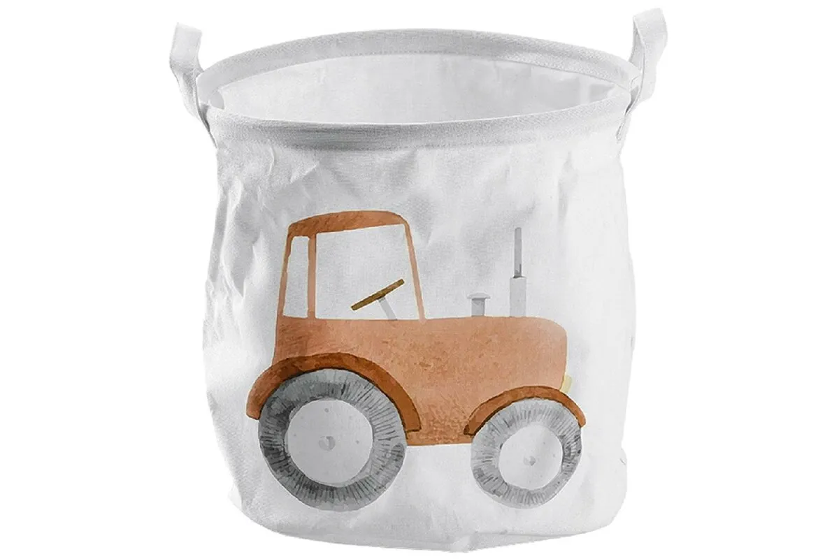 Korpa za odl. stvari Tractor sa ručkama fi 30x30cm bela Zeller