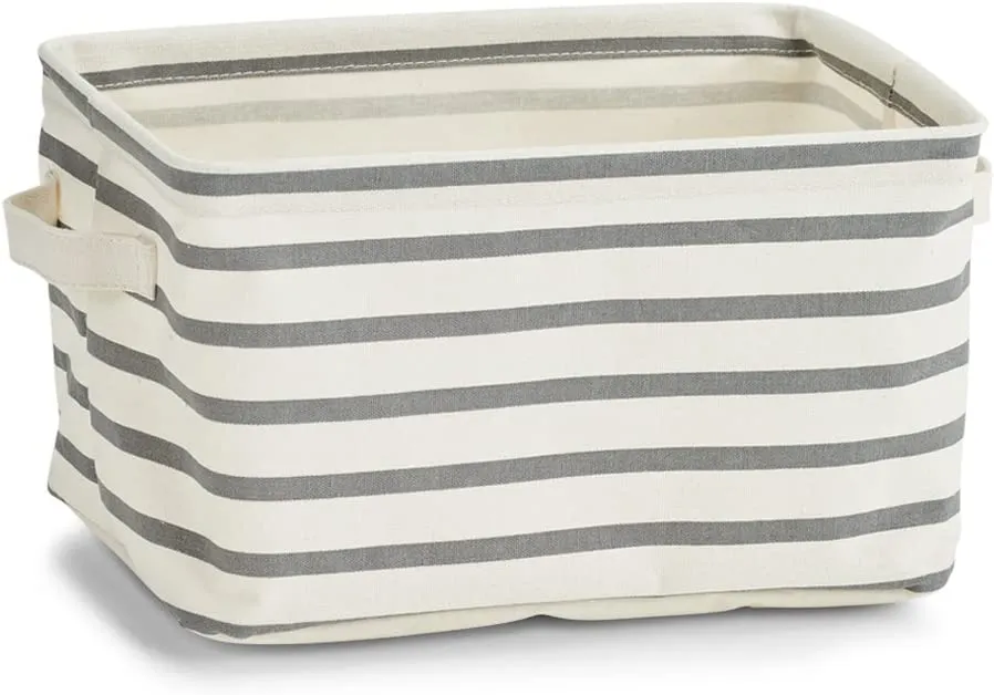 Korpa za odlag. stvari Stripes 28x21x16cm belo-siva Zeller