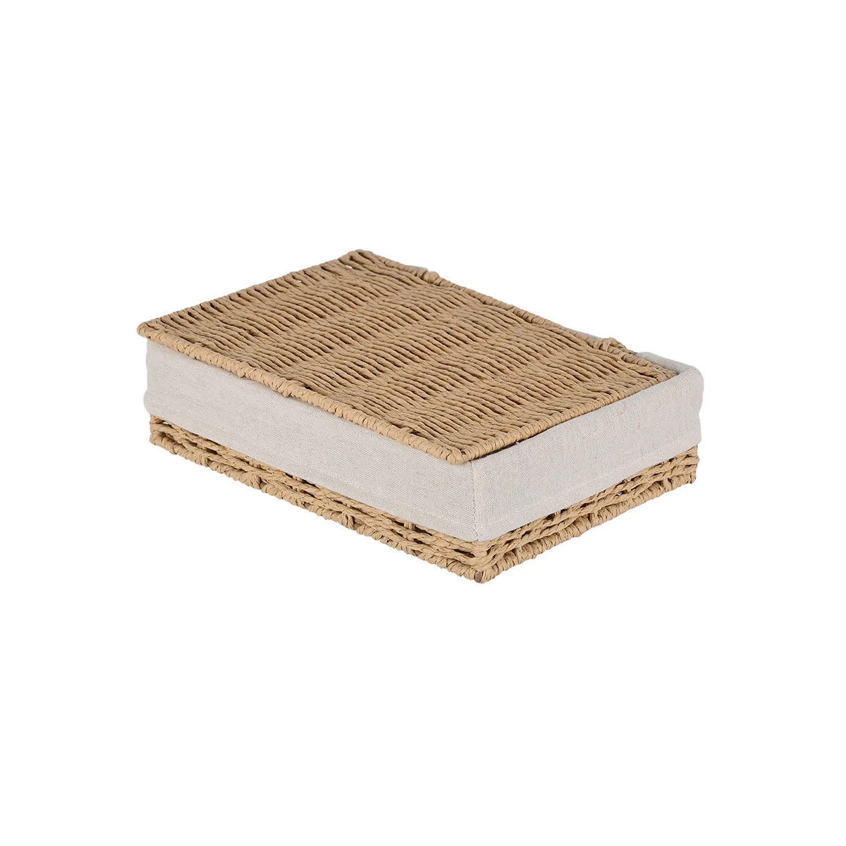 Korpa za odlaganje stvari Botanika 28x20x10cm sa poklop. bež Estia