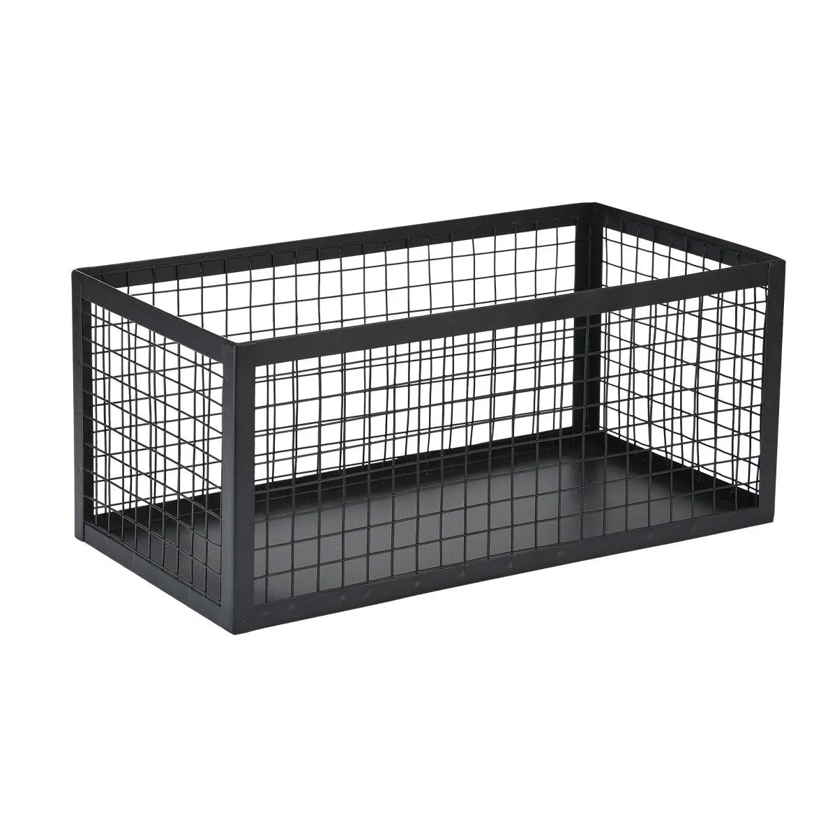 Korpa za odlaganje stvari Cage 30x15.5x13cm crna Estia