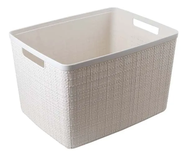 Korpa za odlaganje stvari Jute 20l bela Curver