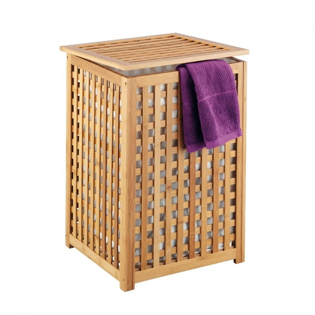 Korpa za veš 40x40x58cm bambus Zeller