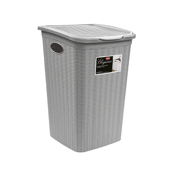 Korpa za veš Elegance 38x37x54.5cm 50l siva Stefanplast