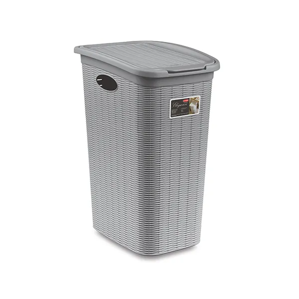 Korpa za veš Elegance 39x28.5x54.5cm 36l siva Stefanplast