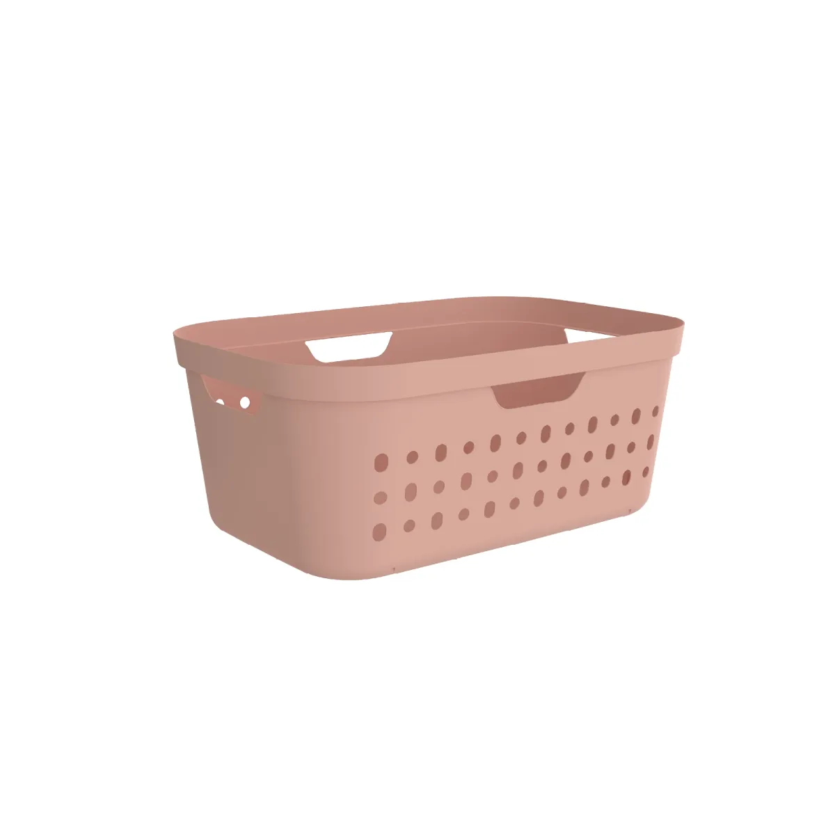 Korpa za veš Jona 39l 566x385x233mm puder roza Rotho