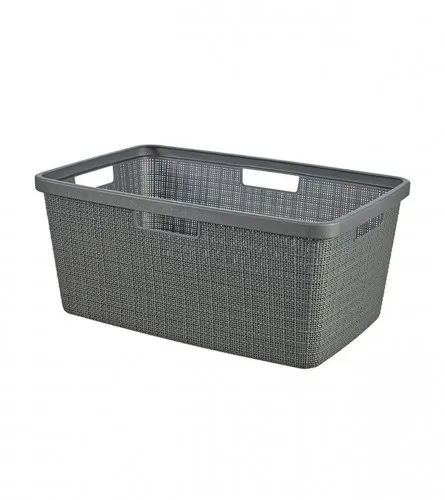 Korpa za veš Jute 46l tamno siva Curver