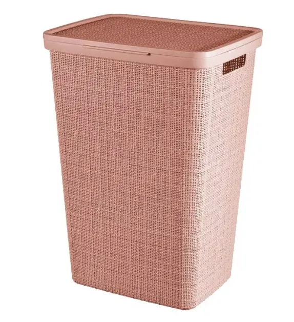 Korpa za veš Jute 60l roza Curver