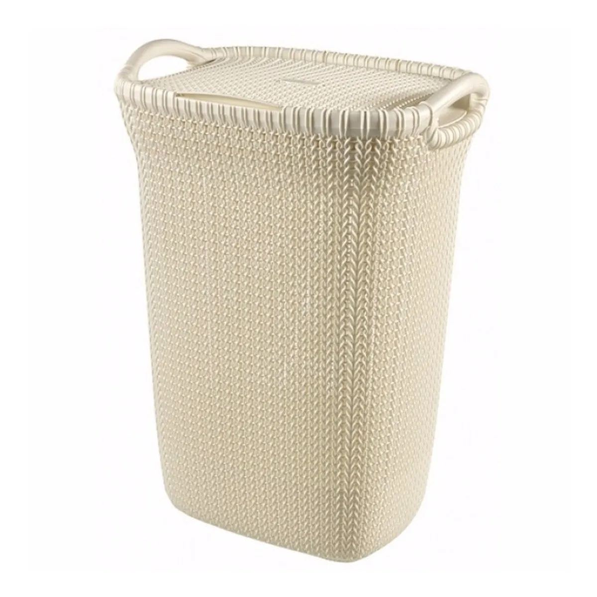 Korpa za veš Knit 57l  prljavo-bela Curver