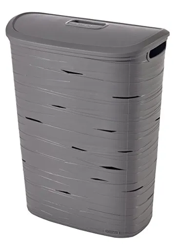 Korpa za veš sa poklop. Ribbon 49l siva Curver