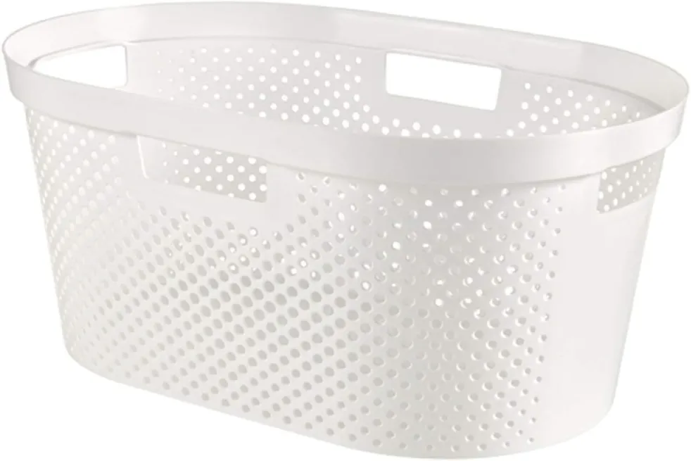 Korpa za veš sa ručkama Infinity 40l bela Curver