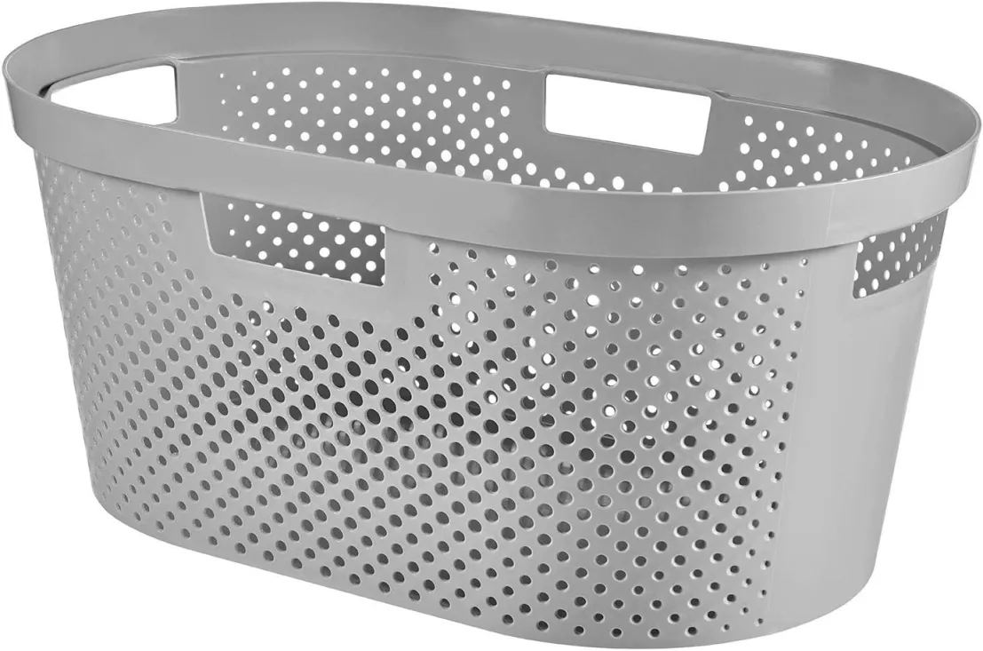 Korpa za veš sa ručkama Infinity 40l siva Curver