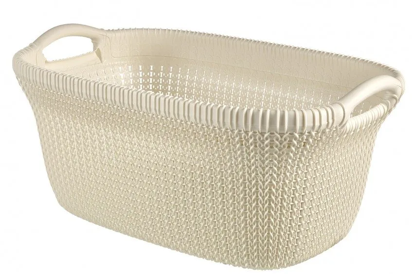 Korpa za veš sa ručkama Knit 40l  bela Curver
