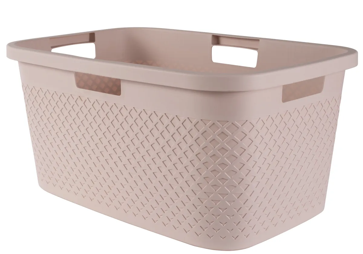 Korpa za veš sa ručkama Pure 47l roze Curver