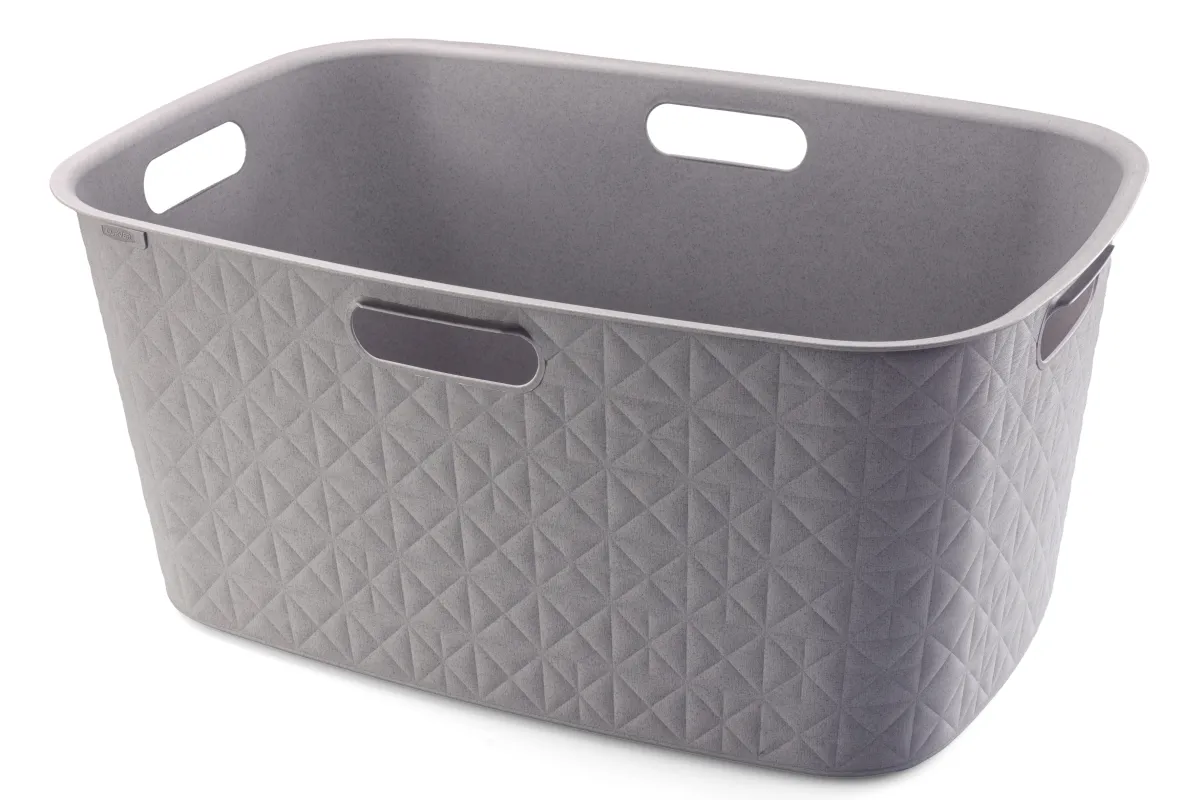 Korpa za veš Softex L 45l 40x60x27.5cm smedja Curver