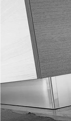 Kuhinjska cokla 100x4000mm pvc alumin. satinirani