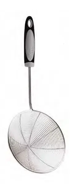 Kuhinjska kašika-cediljka Easy grip inoks/pvc Ghidini