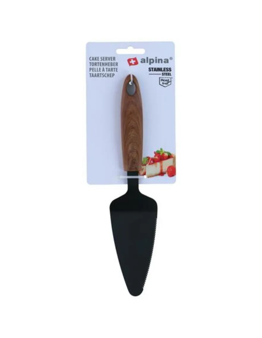 Kuhinjska lopatica za tortu 25cm braon/crna Alpina