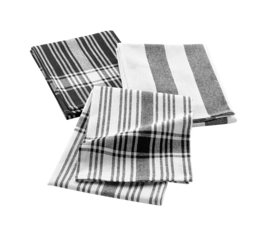 Kuhinjske krpe Bayado 50x70cm 3/1 crne/sive/bele D. d Interieur