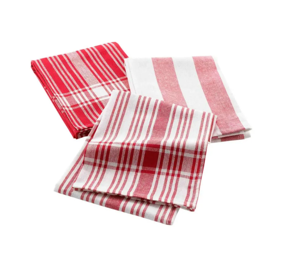 Kuhinjske krpe Bayado 50x70cm 3/1 crvene/bele D. d Interieur