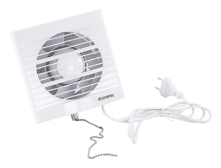 Kućni ventilator STYL120WP sa potezn. prekidačem i klapnom Dospel