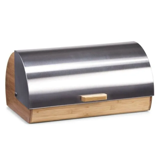 Kutija za hleb 39x25.5x18.5cm bambus/inoks Zeller