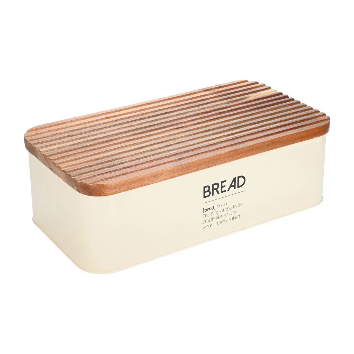 Kutija za hleb Allure 42x23x13cm sa daskom za rezanje bež Estia