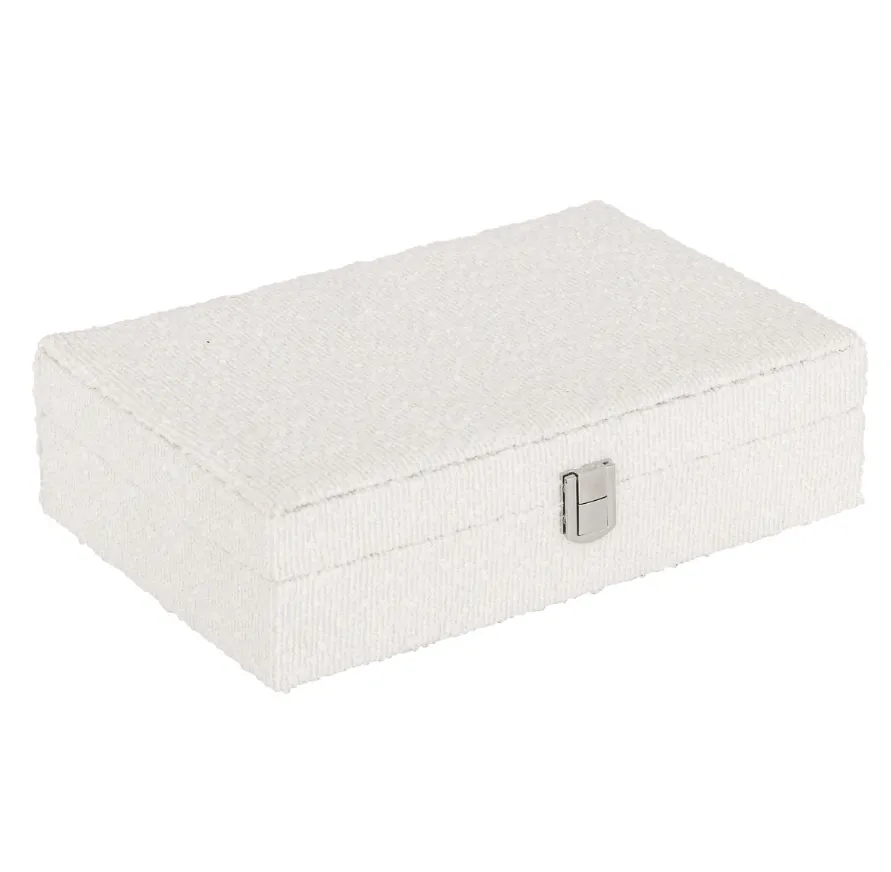 Kutija za nakit Loe 28x19x7cm bela Atmosphera