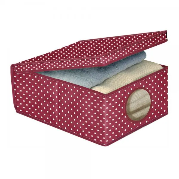 Kutija za odl. odeće Bordeaux 48x36x19cm bordo na tufne Ordinett
