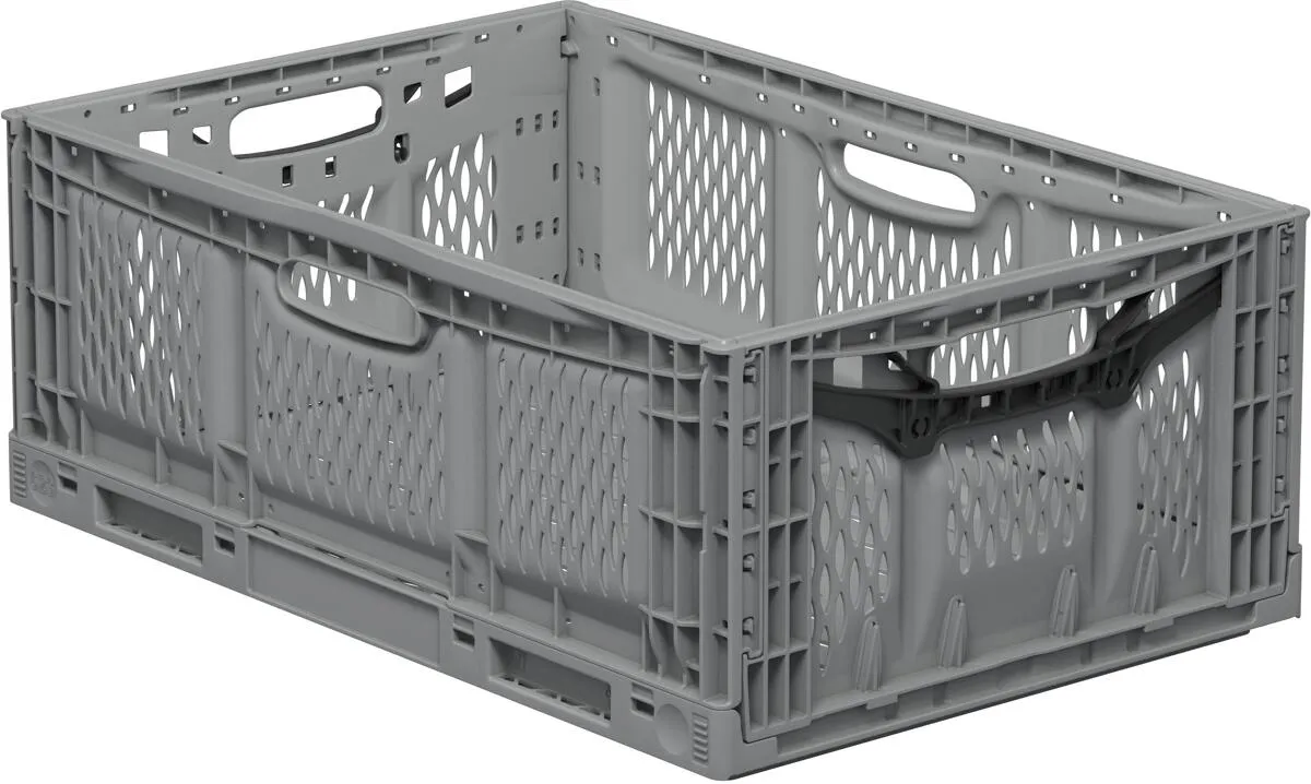 Kutija za odl. stvari Euro XL 60x40x23cm sklopiva 45l sv. siva Surplus