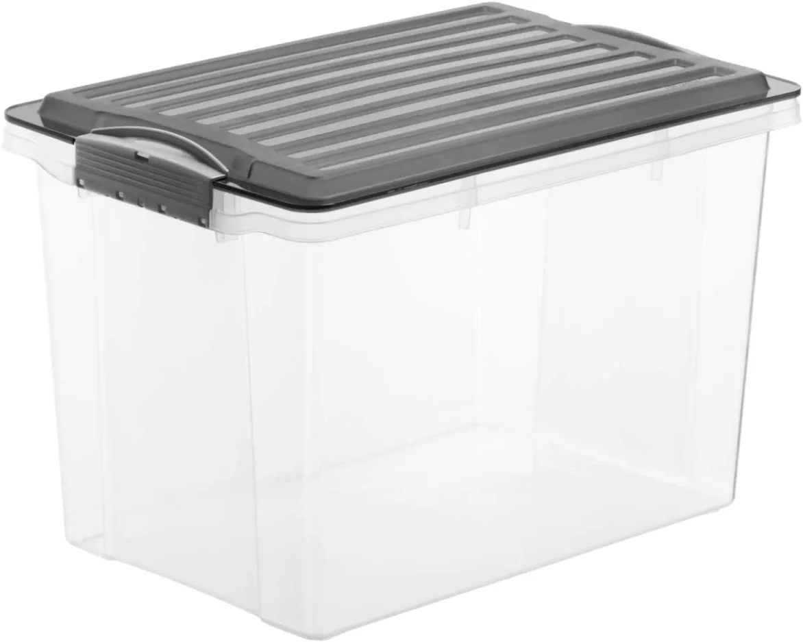 Kutija za odlag. stvari Compact 19l transp. sa antracit poklopcem Rotho