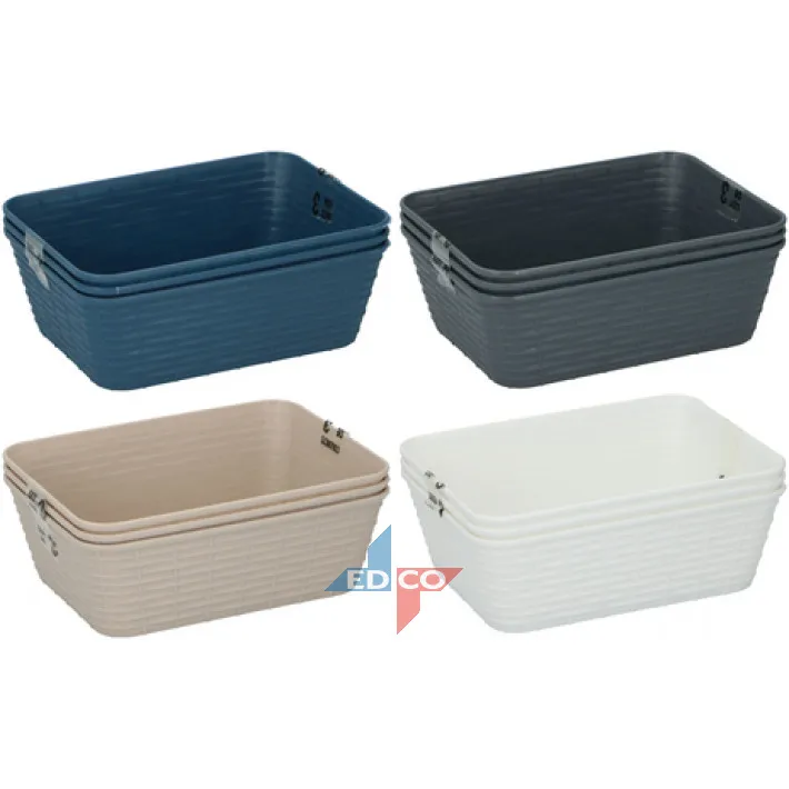 Kutija za odlaganje stvari 18.5x14.5x6.5cm 1l 3/1 sort  P.Plastic