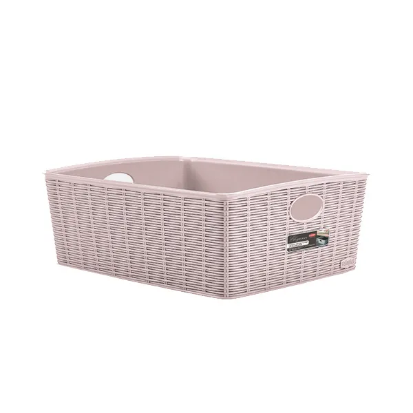 Kutija za odlaganje stvari Elegance L duboka 36x29x13cm pastelno roza