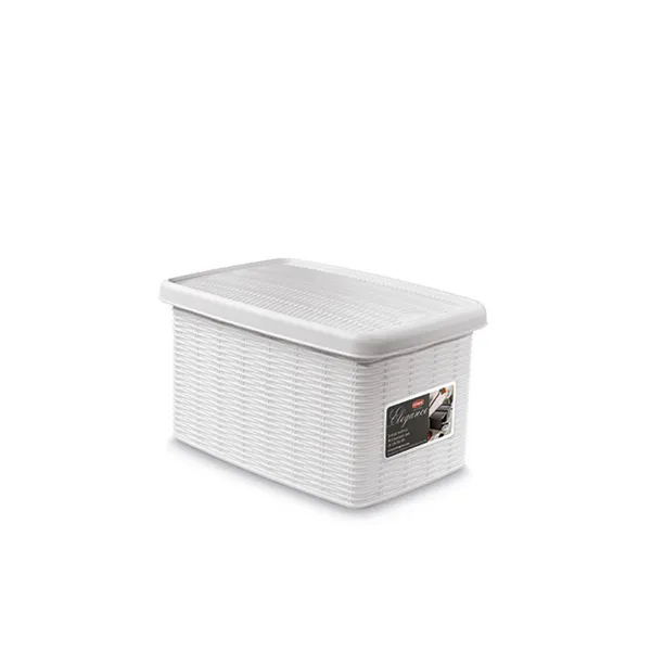 Kutija za odlaganje stvari Elegance S 19x29x16cm bela Stefanplast
