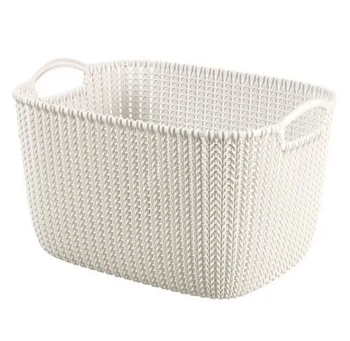 Kutija za odlaganje stvari Knit L 400x280x230mm bela Curver