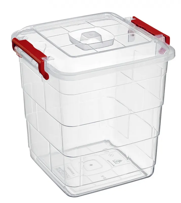 Kutija za odlaganje Tetris 16l sa poklopcem